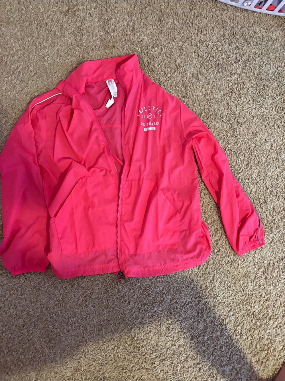 Fabletics Hot Pink Lightweight Women's Windbreaker - Picture 1 of 2